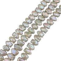 Keshi Cultured Freshwater Pearl Beads, Fish, DIY, white, 16-17mm, Sold Per Approx 15.35 Inch Strand