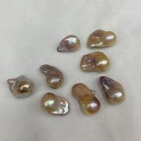 Natural Freshwater Pearl Loose Beads, Baroque, DIY, multi-colored, 13-15mm, Sold By PC
