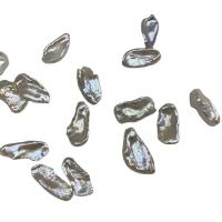 Naturel d'eau douce perles, perle d'eau douce cultivée, Irrégulière, DIY, blanc, 11-13mm, Vendu par PC