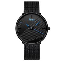 Men Wrist Watch, Stainless Steel, with Glass & Tibetan Style, Round, plated, for man, more colors for choice, 230x40x8mm, Sold By PC