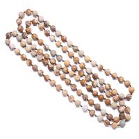 Naturstein Pullover Halskette, rund, verschiedenen Materialien für die Wahl & unisex, keine, 6mm, Länge ca. 35.43 ZollInch, verkauft von PC
