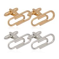 Cufflinks, Brass, plated, fashion jewelry, more colors for choice, nickel, lead & cadmium free, 20x30mm, Sold By Pair