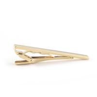 Tie Clip Iron gold color plated Sold By PC