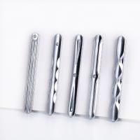 Slipse nål, Jern, forkromet, forskellige stilarter for valg & med rhinestone, 60x5mm, Solgt af PC