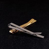 Tie Clip, Brass, plated, more colors for choice, 50x5mm, Sold By PC