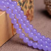 Natural Chalcedony Bead Purple Chalcedony Round Grade AAAAAA Approx 1mm Sold Per Approx 15.5 Inch Strand