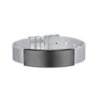 Bijoux bracelet en acier inoxydable, Placage, Réglable & pour homme, plus de couleurs à choisir, 44x14mm, Longueur:Environ 8.27 pouce, Vendu par PC