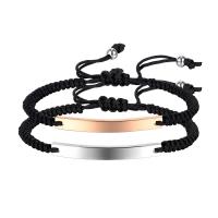 acier inoxydable bracelet, Réglable & unisexe, plus de couleurs à choisir, Longueur:Environ 8.66 pouce, Vendu par PC