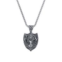 Nerezová ocel šperky náhrdelník, Nerez, různé délky pro volbu & pro muže, 46x27mm, Prodáno By PC