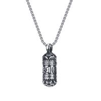 Stainless Steel Cinerary Casket Necklace, different length for choice & different styles for choice & for man, 40x13mm, Sold By PC