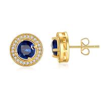Cubic Zircon (CZ) Stud Earring Brass plated Unisex & micro pave cubic zirconia Sold By Pair