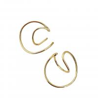 Fashion Earring Cuff and Wraps, Brass, plated, for woman, more colors for choice, 10-30mm, Sold By Pair