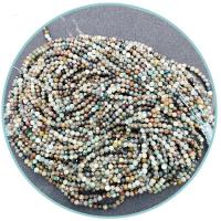 Perles turquoises, turquoise, Rond, poli, DIY & facettes, couleurs mélangées, 3mm, Vendu par 38 cm brin