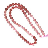 Strawberry Quartz perla, lucido, DIY, rosso, 6mm, Venduto per 38 cm filo