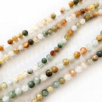 Mischedelstein Perlen, Naturstein, poliert, DIY, gemischte Farben, verkauft per 38 cm Strang