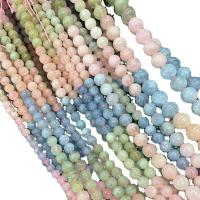 Morganit Perle, poliert, DIY, gemischte Farben, verkauft per 38 cm Strang