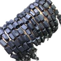 Shungite Beads, DIY, black, 7x10mm, Sold Per 38 cm Strand