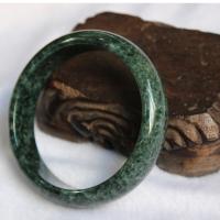 jade bracelet ordinaire, pour femme, vert, 58x7.50mm, Vendu par PC
