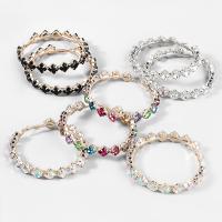 Rhinestone náušnice, Zinek, módní šperky & pro ženy & se skleněnou drahokamu, více barev na výběr, 71x71mm, Prodáno By Pair