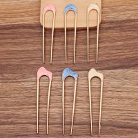 Hair Stick Zinc Alloy gold color plated & enamel mixed colors nickel lead & cadmium free 103mm 108mm Sold By Bag