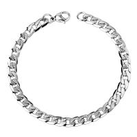 Stainless Steel Jewelry Bracelet Unisex 6mm Length Approx 8.66 Inch Sold By PC