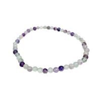 Natural Fluorite Bracelet Unisex mixed colors Length Approx 15 cm Sold By PC
