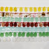 Gemstone Jewelry Beads, Natural Stone, Teardrop, polished, DIY, more colors for choice, Length:38 cm, 10Strands/Bag, Sold By Bag
