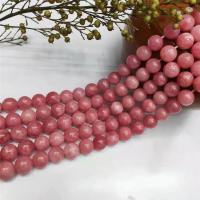 Rhodonit Perlen, rund, poliert, DIY & verschiedene Größen vorhanden, verkauft per ca. 15 ZollInch Strang