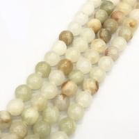 Jade Afghanistan Beads, Round, polished, DIY & different size for choice, light green, Sold Per Approx 15 Inch Strand