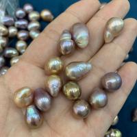 Natural Freshwater Pearl Loose Beads, Baroque, DIY, multi-colored, 11-11.5mm, Sold By PC