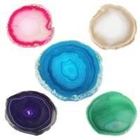 Agate Jewelry Pendants, Unisex, more colors for choice, 50x90mm, Sold By PC