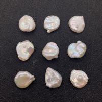 Natural Freshwater Pearl Loose Beads, irregular, polished, Unisex, white, 12x16mm, Sold By PC