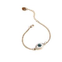 Evil Eye Biżuteria Bransoletka, Stop cynku, ze 2.36 przedłużeniami łańcuszka, Złe oko, Platerowane w kolorze srebra, biżuteria moda, srebro, bez zawartości niklu, ołowiu i kadmu, długość 7.48 cal, sprzedane przez PC