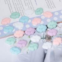Hair Accessories DIY Findings, Resin, Cloud, epoxy gel, more colors for choice, 17x23mm, Sold By PC