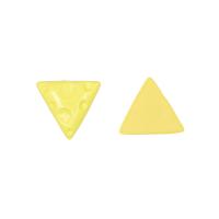 Mobile Phone DIY Decoration, Resin, Triangle, epoxy gel, yellow, 21x19x5mm, Sold By PC