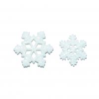 Mobile Phone DIY Decoration, Resin, Snowflake, epoxy gel, different size for choice, white, 23x26mm,20x18mm, Sold By PC