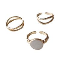 Tibetan Style Ring Set, plated, three pieces & for woman & enamel, more colors for choice, nickel, lead & cadmium free, 17mm, 18mm, US Ring Size:6.5-8, Sold By Set