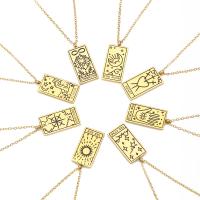 Collier de bijoux en acier inoxydable, avec 1.96 inch chaînes de rallonge, Placage de couleur d'or, modèles différents pour le choix & pour femme, Longueur Environ 14.96 pouce, Vendu par PC