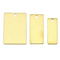 Jóias Pingentes de aço inoxidável, cromado de cor dourada, tamanho diferente para a escolha, Buraco:Aprox 2mm, vendido por PC