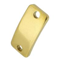Connecteurs en acier inoxydable, Placage de couleur d'or, 20x9x3mm, Trou:Environ 2mm, Vendu par PC
