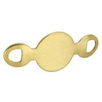 Stainless Steel Connector, gold color plated, 41x17x2mm, Hole:Approx 5mm, Sold By PC