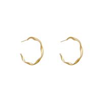 Tibetan Style Stud Earring, high quality plated, fashion jewelry & for woman & enamel, golden, 45x2mm, Sold By Pair