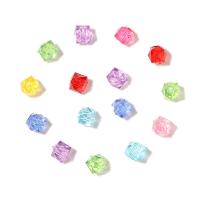 Transparent Acrylic Beads, Rhombus, DIY, mixed colors, 8x7.50mm, Hole:Approx 2.2mm, 500PCs/Bag, Sold By Bag