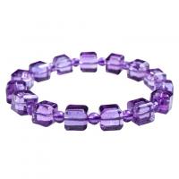 Level B Amethyst Bracelet Round & radiation protection & for woman purple Sold Per 18 cm Strand