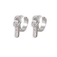 Fashion Earring Cuff and Wraps, Brass, Heart, platinum color plated, for woman, 5mm, Approx 5Pairs/Bag, Sold By Bag