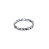 Brass Finger Ring Donut plated & for woman 2mm Approx Sold By Bag