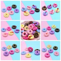 Hair Accessories DIY Findings, Resin, Round, epoxy gel, different styles for choice, mixed colors, 15mm, 6PCs/Bag, Sold By Bag