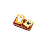 Mobile Phone DIY Decoration, Resin, Bread, epoxy gel, different styles for choice, mixed colors, 21x15mm, Sold By PC