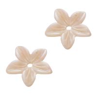Shell Bead Cap, Flower, pink, 10.50x10x2mm, Hole:Approx 1mm, Sold By PC
