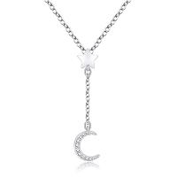 Cubic Zircon Micro Pave Brass Necklace micro pave cubic zirconia & for woman 12mm Length 45 cm Sold By Bag